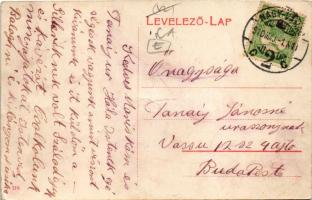 1910 Nagyvárad, Oradea; Pannonia szálloda és étterem / hotel and restaurant (fa)