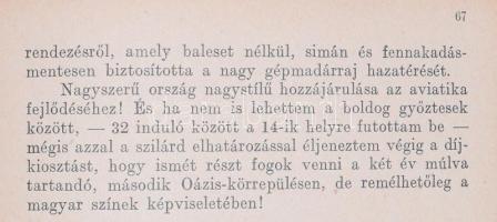 Almásy László (1895-1952): Levegőben... homokon... Magyar Földrajzi Társaság Könyvtára. Bp.,[1938], ...