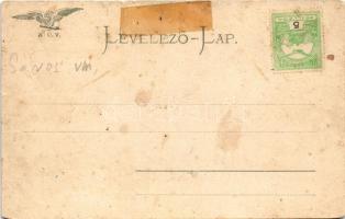 Abos, Obisovce; vasútállomás a K.O.V. (Kassa-Oderbergi Vasút, KsOD) mentén. Geruska Pál kiadása (Pop...