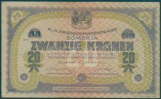 Somorja/hadifogolytábor 1916. 20K T:I- bal alsó sarok törve, kis beszakadás