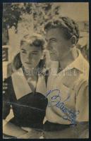 cca 1957 Bárdy György (1921-2013) színművész aláírása egy őt ábrázoló képen