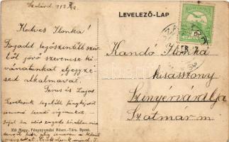 1913 Szalárd, Salard; utca részlet / street view (gyűrődés / crease)