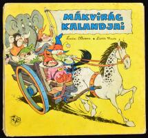 Lucia Oltenau: Mákvirág kalandjai. Rajzolta Livia Rusz, Fordította Tamás Mária. Bukarest, 1972, Ion Creanga Könyvkiadó. Kiadói sérült kartonált papírkötés, néhány kijáró lappal.