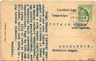 1916 Nagyenyed, Aiud; Dr. Garda villa, Dr. Dobozy villa, Dr. Szász Pál háza. Cirner J. József kiadás...