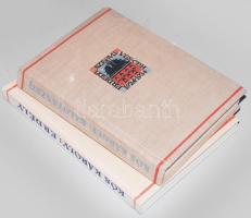 Kós Károly: Erdély. Az Erdélyi Szépmíves Céh 10 éves jubileumára kiadott díszkiadás III. Kolozsvár, 1934, Erdélyi Szépmíves Céh, 88 p.+60 t. Kós Károly egészoldalas, eredeti linómetszetei illusztrációkkal. Kiadói egészvászon-kötés. + Kós Károly: Kalotaszeg. Kolozsvár, [1939], Erdélyi Szépmíves Céh, 278 p. Kós Károly szövegközi és egészoldalas linómetszeteivel. Kiadói egészvászon-kötés.