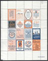 1914-1915 ELMA teljes ív ívszéllel (12 db bélyeg) Bíró és Schwarcz Nyomda