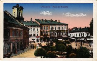 1916 Przemysl, Plac na bramie / square, shops, Krawiec Meski (EK)