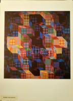 1994 Vasarely, Victor (1908-1997): Nyolc lapos mappa. Bp., é.n. (1994), Vasarely Múzeum, ofszet, pap...