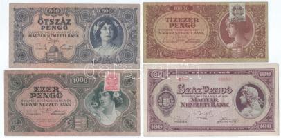 1945-1946. 100P - 1.000.000.000P (9xklf) T:F, majdnem mind szép papír, közte XF