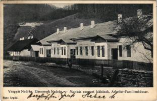 1910 Nadrág, Nadrag, Steinacker; Vasgyár, munkás csoport lakóházak. Rusz Árpád kiadása / iron factory, workers' apartments (EK)