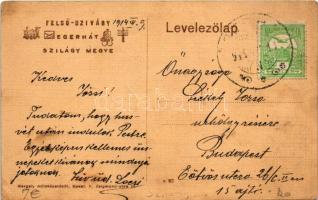 1914 Felsőszivágy, Felső-Szivágy, Asuaju de Sus; Bornemisza kastély. Gergely műintézetéből / castle ...