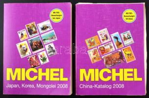 Michel Japan, Korea, Mongolei 2008 + China 2008 (kiesett lapok / damaged)