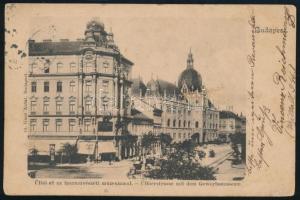 1901 Képeslap Turul 10f bérmentesítéssel Brazíliába küldve, "RIO DE JANEIRO" átmenő és &qu...