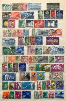 Svájc 1870-1998 tartalmas gyűjtemény jobb értékekkel, sorokkal 10 lapos A4 berakóban