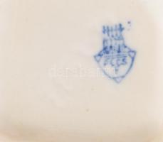 Zsolnay retro porcelán váza. Kézzel festett, jelzett, hibátlan 6x6 cm