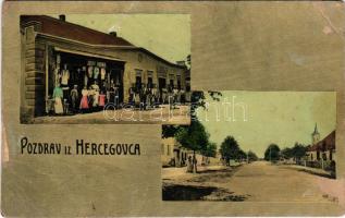 1911 Hercegovca, Josip Novak, Brüder Farkas / street, shops (r)
