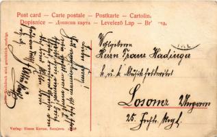 Metaljka, Metalka-Sattel (Cajnice); Pozdrav. Simon Kattan / general view (creases)