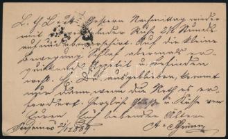 1884 Baróti Lajos (1856-1933) erdélyi irodalomtörténésznek szóló képeslap