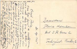 1945 Veselí nad Moravou, Wessely an der March; general view, street view, Jan Tománek's shop