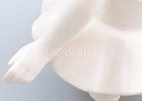 Balerina, nagy méretű dísz kerámia, jelzés nélkül, hibátlan 34x24 cm