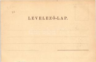 Brassó, Kronstadt, Brasov; Röm. kath. Kirche (Klostergasse) / Római katolikus templom, üzletek. H. Z...