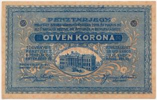 Szeged 1918. 50K "II. kiadás", "G7 05211" T:F szép papír / Hungary / Szeged 1918...