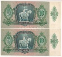 1936. 10P (2x) sorszámkövetők "B 325 094471 - B 325 094472" T:XF-VF, sarokhajlás
Adamo P9