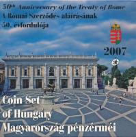2007. 1Ft-100Ft (7xklf) forgalmi sor szettben,"A Római Szerződés aláírásának 50. évfordulója" + 50Ft "50 éves a Római Szerződés" T:PP Adamo FO41