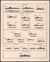 1941 Der Oberbefehlshaber der Luftwaffe - Italien. Kriegsschiff-Erkennungstafel. 1 : 2500 / Olasz ha...