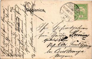 1910 Eszék, Essegg, Osijek; Kapucinska ulica, Mjenjacnica. Selzer i Pank / Kapuzinergasse / Kapucínu...