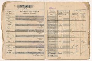 1946. "Pesti Hazai Első Takarékpénztár-Egyesület" betéti könyve kitöltve, használt, viselt...