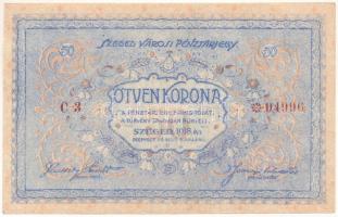 1918. Szeged 50K "C3 04996" T:F szép papír / Hungary / Szeged 1918. 50 Korona "C3 04996" C:F fine paper Adamo SZE-3.3.2