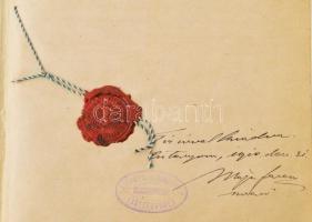 1910-1911 Az esztergomi hercegprímási uradalom kemencei birtokának számviteli könyve, kézzel írva