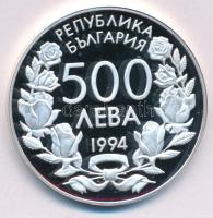 Bulgária 1994. 500L Ag "15. Labdarúgó Világbajnokság - USA" kapszulában T:PP Bulgaria 1994. 500 Leva Ag "15th World Cup - USA" in capsule C:PP Krause KM#211