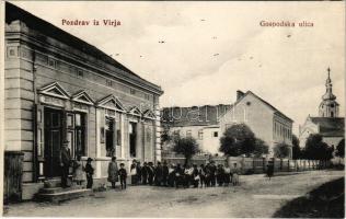 Prodavíz, Virje, Virja; Gospodska ulica. Naklada M. Supek / utcakép / street