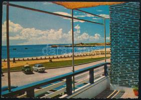 1966 Győri ETO labdarúgói által aláírt képeslap (Palotai, Orbán, Nell, Keglovics, stb.)