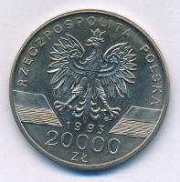 Lengyelország 1993. 20.000Zl Cu-Ni "Füsti Fecske" T:AU Poland 1993. 20.000 Zloty Cu-Ni "Barn Swallow" C:AU Krause Y#243