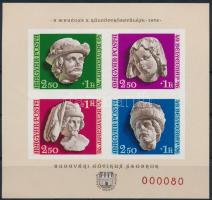 1976 Bélyegnap - A MABÉOSZ X. küldöttközgyűlése ajándék blokk (20.000) (halvány törés a kereten) / Mi 118 block, present of the post issue (light fold on margin)