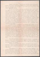 1942 Sárosi György FTC labdarúgó, válogatott játékos gépelt levele az orosz frontról, főleg a Fradi ügyeiről, a címzett Tóth (Potya) István sportvezető