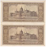 1946. 100.000.000P (2x) sorszámkövetők "P 290 075391 - P 290 075392" T:XF
Adamo P27