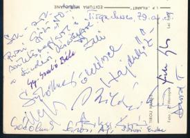 1979 Sütő András, Gy. Szabó Béla, Hajdu Győző, Farkas Árpád és más erdélyi művészek, írók által aláí...