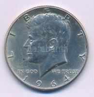 Amerikai Egyesült Államok 1964. 1/2$ Ag "Kennedy" T:AU USA 1964. 1/2 Dollar Ag "Kennedy" C:AU Krause KM#202