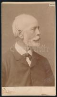 1902 Görgői és toporci Görgei Artúr (188-1916) 1848-as honvédtábornok, hadügyminiszter, keményhátú fotó Koller Károly utódai budapesti műterméből, vágott karton, 17×10 cm