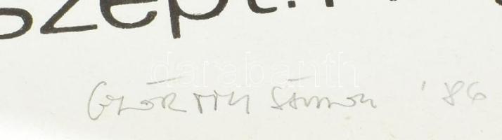 Bukta Imre (1952-) és Győrffy Sándor (1951-) kiállítása Ady Endre Művelődési Ház, Miskolc 1986. Plak...