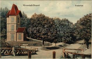 Brassó, Kronstadt, Brasov; Postwiese. Verlag Eduard Kerschner / Postarét / Livadia postei