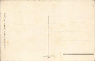 Kellemes Húsvéti ünnepeket, olasz művészlap / Easter greeting. Italian lady art postcard. Ballerini ...