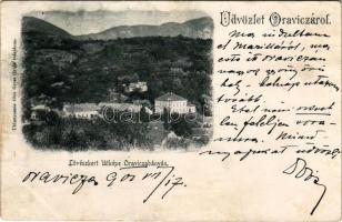 1900 Oravica, Oravita; Lövészkert látképe. Gross Gyula tulajdona / shooting hall, general view (r)