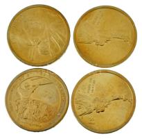 Amerikai Egyesült Államok 2014D-2019P 1$ Cu-Ni-Zn (4xklf) emlékkiadások T:AU USA 2014D-2019P 1 Dollar Cu-Ni-Zn (4xdiff) commemorative isues C:AU