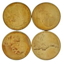 Amerikai Egyesült Államok 2014D-2019D 1$ Cu-Ni-Zn (4xklf) emlékkiadások T:AU USA 2014D-2019D 1 Dollar Cu-Ni-Zn (4xdiff) commemorative isues C:AU