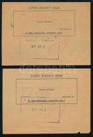 cca 1910 2 db belépő a Képviselőház karzatára